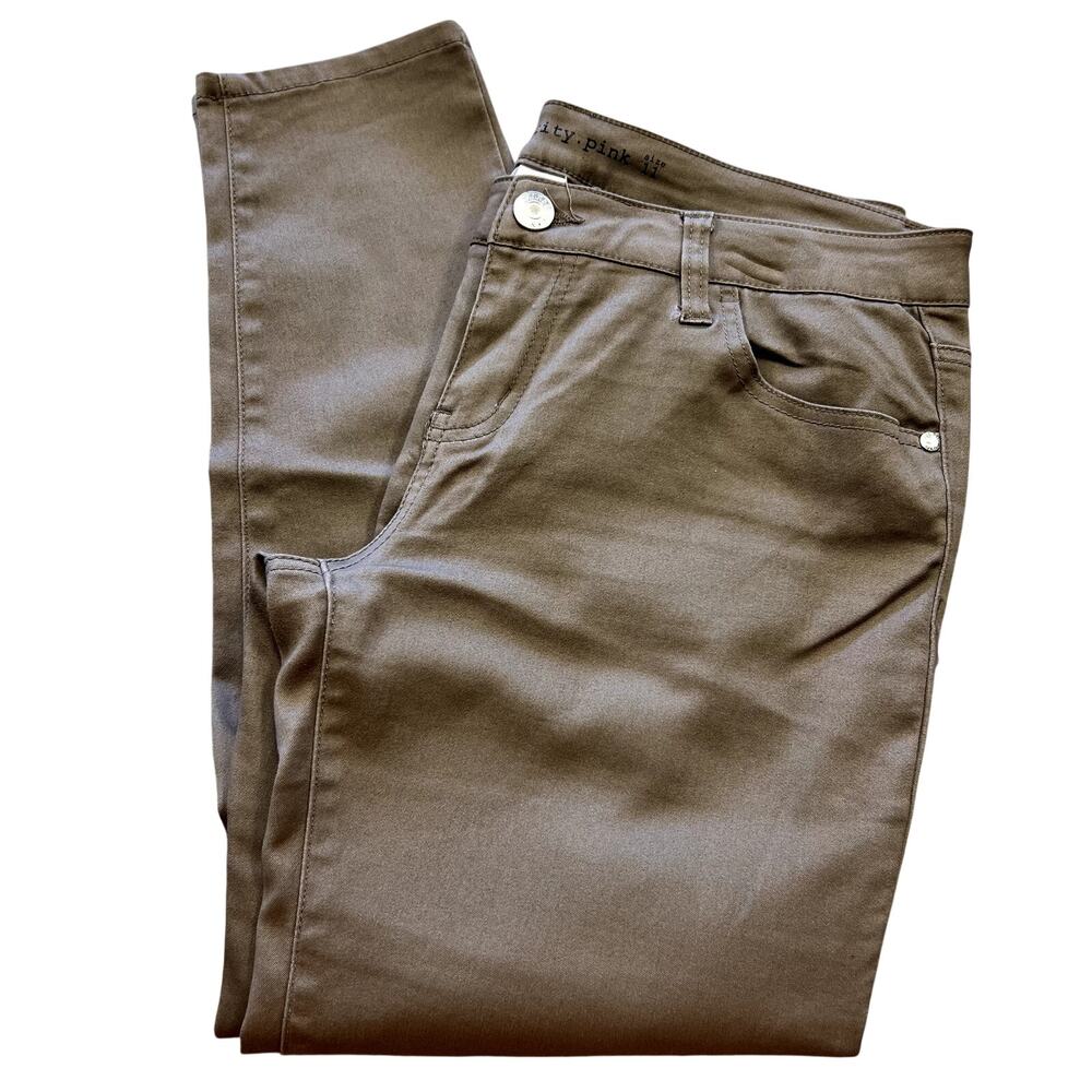 Celebrity Pink Dark Khaki Skinny Jeans Juniors Size 11